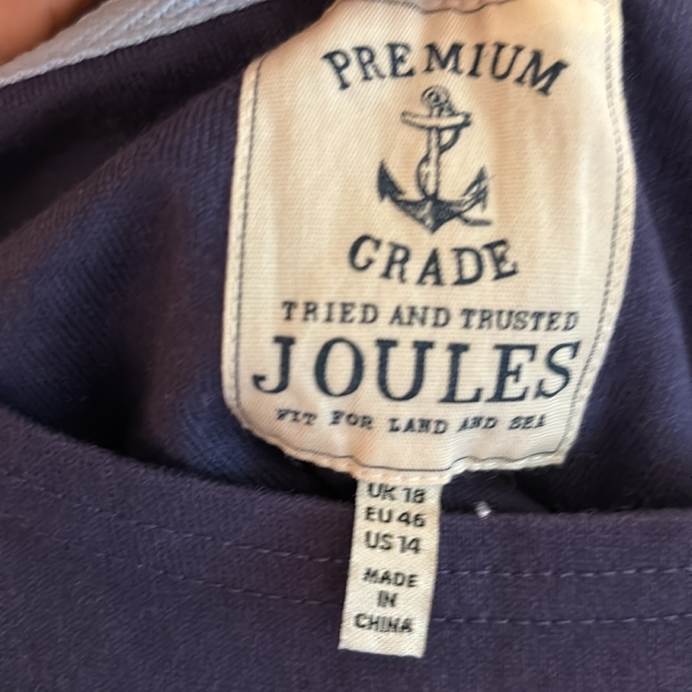 Joules size14 super cute t shirt dress w/pockets just above knees - Picture 3 of 6